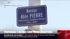 À Perpignan, l'avenue Abbé Pierre a été débaptisée pour être renommée avenue Saint Jean-Paul II