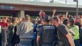 Le filtrage policier aux abords du Stade de France