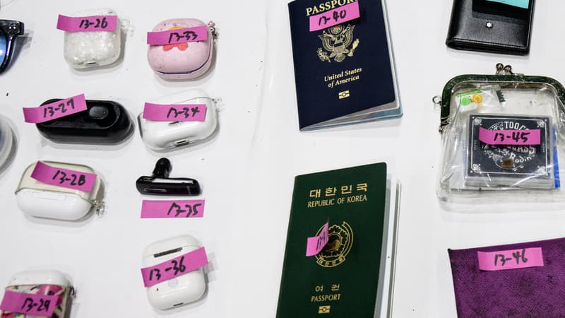 Séoul: les photos des centaines d'objets perdus qui témoignent d'une bousculade hors norme