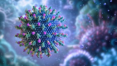 Virus de l'hépatite, illustration. Ces virus, dont les types A, B et C, infectent principalement le foie.