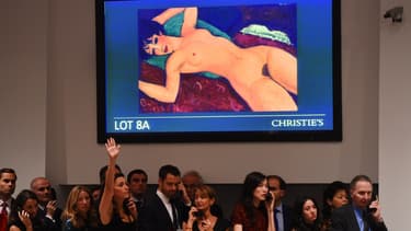 Le "nu couché" de Modigliani a été vendu pour plus de 170 millions de dollars.