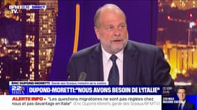 Réduction des délais de la justice: "Mon objectif d'ici 2027 est de réduire les délais par deux" explique Éric Dupond-Moretti