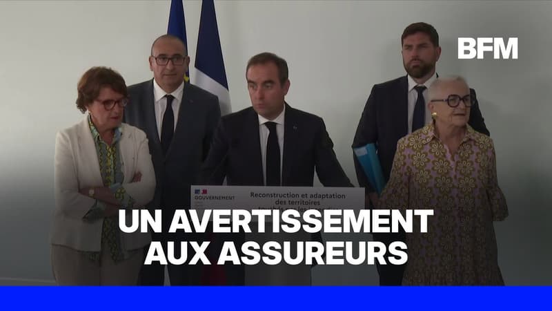 Incendies: "Nous nous sommes fait engueuler à la place des assureurs", déclare Sébastien Lecornu