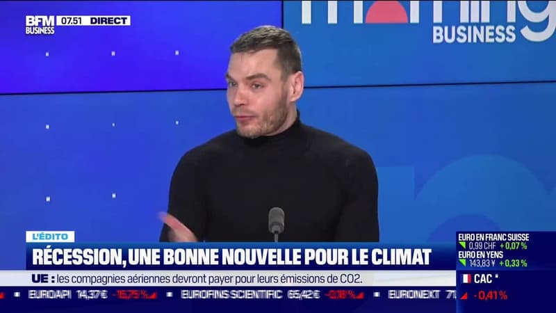 Christopher Dembik : Récession, une bonne nouvelle pour le climat - 08/12