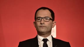 Benoît Hamon à Paris, le 23 avril 2017