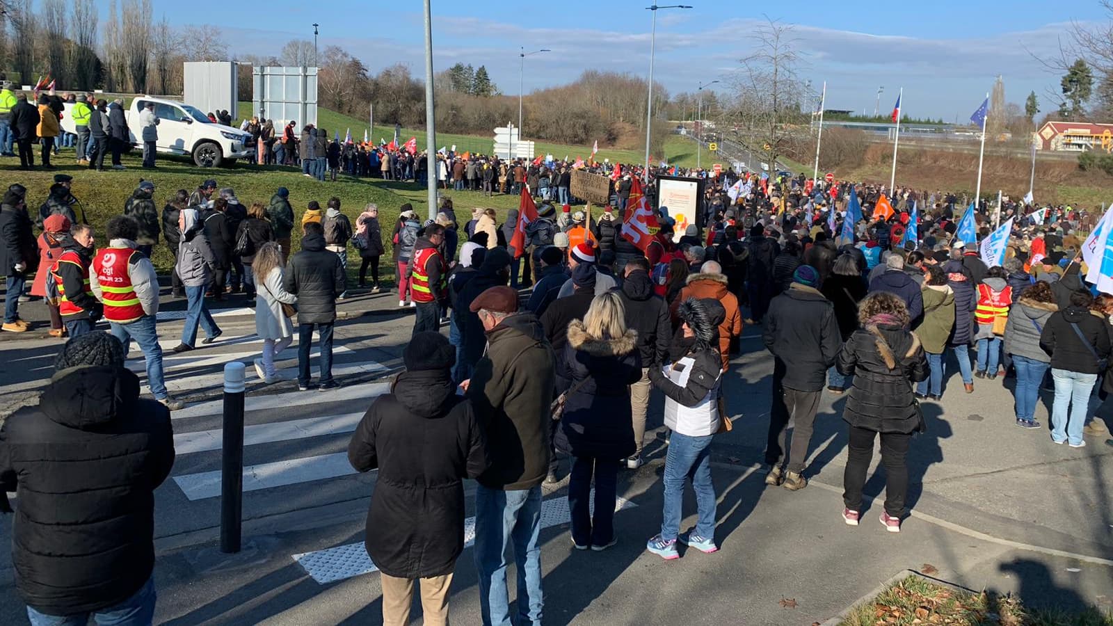 Manifestation à Guéret le 7 février 2023