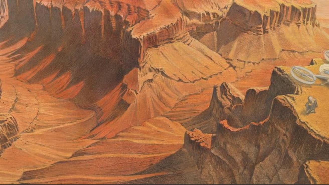 Mars par le dessinateur François Schuiten Mars par le dessinateur François Schuiten