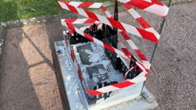 Stèle dégradée à Strasbourg le mardi 5 novembre 2024
