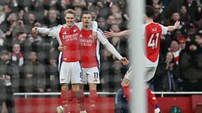 Martin Odegaard lors d'Arsenal-Manchester City en Premier League, le 2 février 2025.