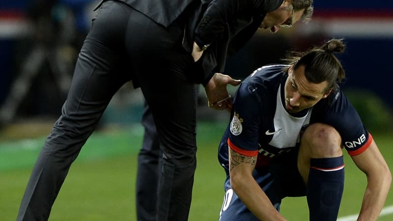Laurent Blanc et Zlatan Ibrahimovic