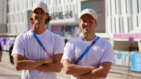 Pablo Collin et Mats Baradat, maîtres-nageurs sauveteurs aux JO de Paris (le 02/08/2024)