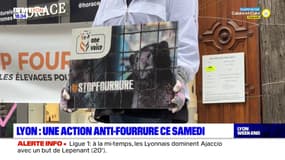 Lyon: des militants organisent une action contre les fourrures