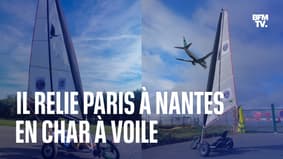 Il relie Paris à Nantes en char à voile après les propos de Christophe Galtier