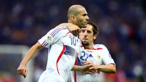 Zinédine Zidane et Franck Ribéry lors de la Coupe du monde 2006.