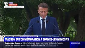 Emmanuel Macron sur les orages en Corse: "Je veux avoir une pensée pour celles et ceux qui ont été frappés"