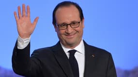 François Hollande à Saint-Pierre-et-Miquelon mardi 23 décembre 