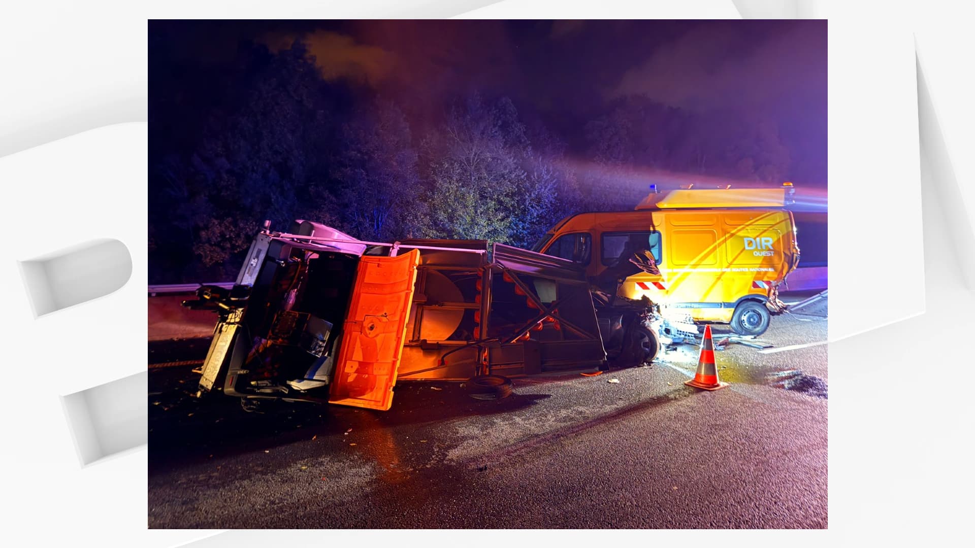 À Rennes, deux personnes blessées dans une collision avec un véhicule de chantier