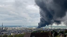 Incendie de l'usine Lubrizol à Rouen le 26 septembre 2019