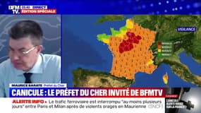 Canicule: c'est la "première fois" que le département du Cher est en vigilance rouge, indique le préfet 