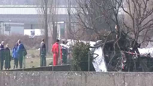 L'avion s'est écrasé près de l'aérodrome d'Annemasse.