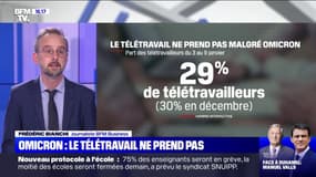 Seuls 29% des actifs français ont télétravaillé la première semaine de janvier