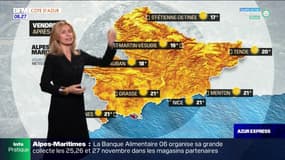 Météo Côte d'Azur: un ciel entièrement dégagé et des températures douces ce vendredi
