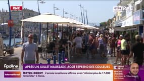 Après un mois de juillet maussade à cause de la météo et des JO, beaucoup de Français ont décalé leurs vacances au mois d'août