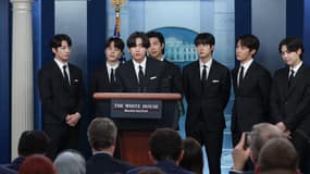 Le groupe sud-coréen BTS à Washington le 31 mai 2022.