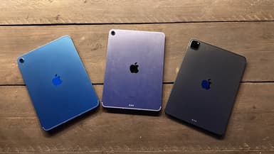 De gauche à droite: iPad 2022, iPad Air et iPad Pro 11 pouces
