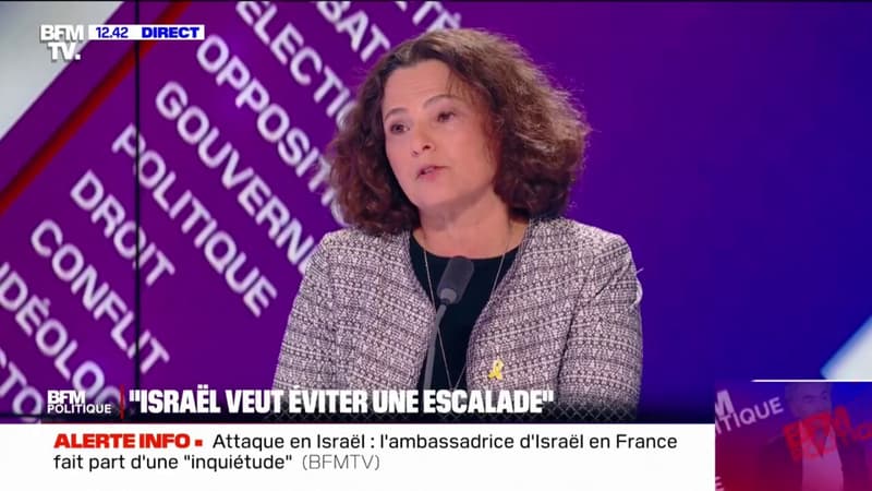 Alona Fisher-Kamm, ambassadrice d'Israël en France sur une réponse d'Israël après l'attaque de l'Iran: 