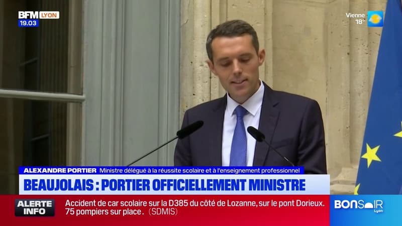 Beaujolais: officiellement nommé ministre, Alexandre Portier évoque son fief (1/1)