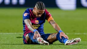 Raphinha le 21 décembre 2024 après la défaite contre l'Atlético de Madrid