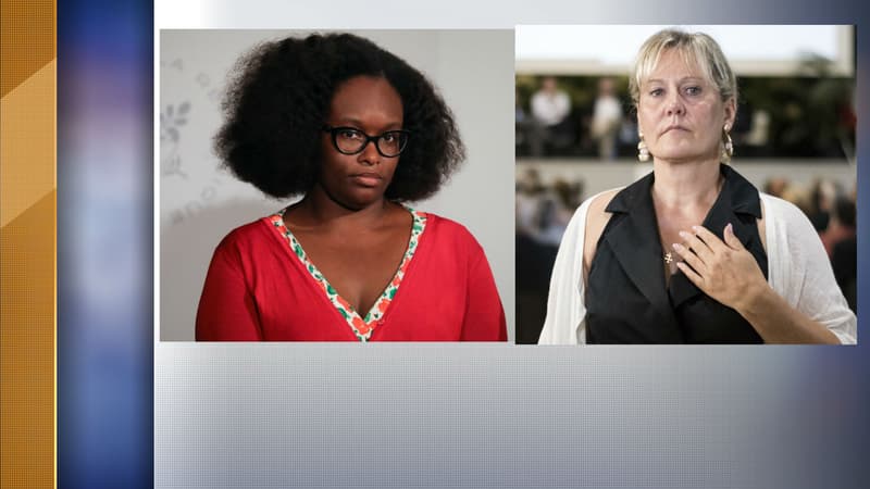 Sibeth Ndiaye, à gauche, et Nadine Morano à droite.