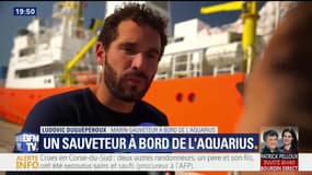 Ludovic Duguépéroux, marin de l’Aquarius, raconte "des conditions de survie" 