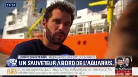 Ludovic Duguépéroux, marin de l’Aquarius, raconte "des conditions de survie" 