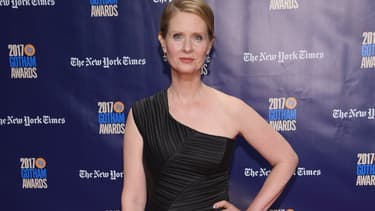 Cynthia Nixon en novembre 2017 à New York
