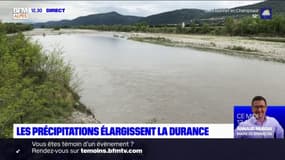 Alpes-de-Haute-Provence: la Durance gonflée par les dernières pluies