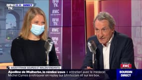 Karine Lacombe face à Jean-Jacques Bourdin sur RMC et BFMTV