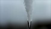 Un panache de gaz sur l'un des dix sites de Storengy, la filiale d’Engie qui stocke le gaz en France.