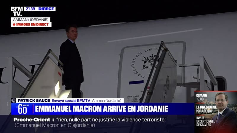 Emmanuel Macron est arrivé en Jordanie où il rencontrera le roi Abdallah II ce mercredi