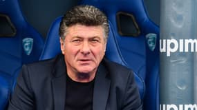 Walter Mazzarri lors du match Empoli-Cagliari (1-1), le 13 février 2022