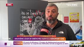 Un deuxième jour de grève peu suivi à l'aéroport de Roissy-Charles de Gaulle