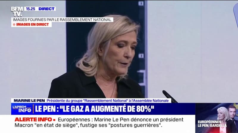 Européennes: Marine Le Pen appelle à un 