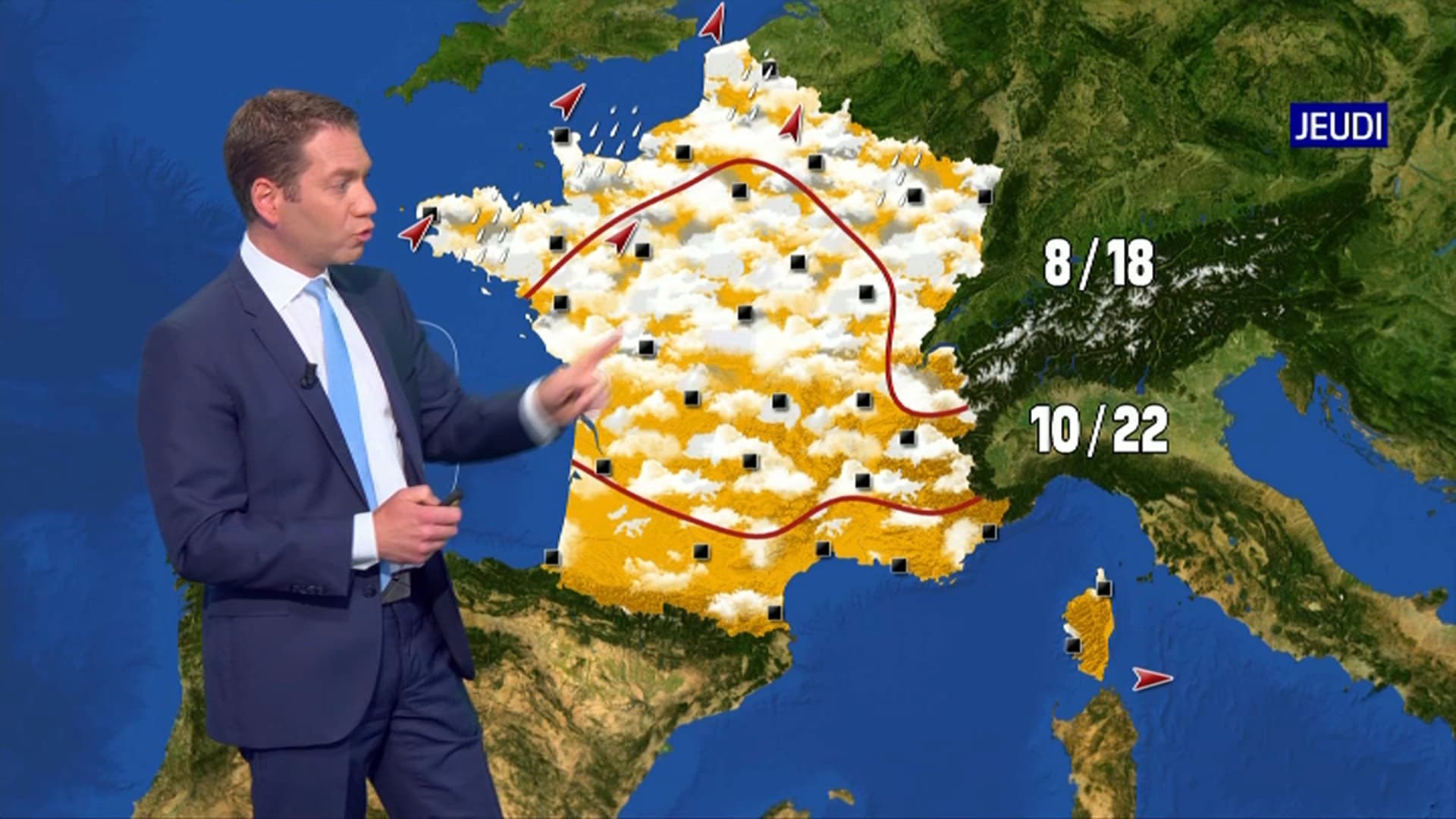 Les prévisions météo du jeudi 20 mai 2021, lendemain de la réouverture des terrasses. Les prévisions météo du jeudi 20 mai 2021, lendemain de la réouverture des terrasses.
