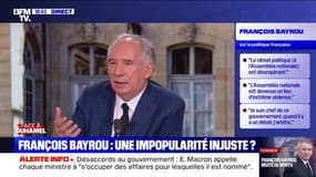 "Vous ne pouvez pas être populaire dans une situation comme celle-là": François Bayrou défend son bilan en tant que Premier ministre