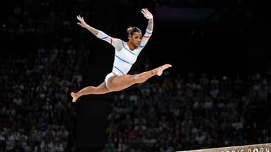 La gymnaste française Marine Boyer aux Jeux de Paris 2024, le 28 juillet 2024.