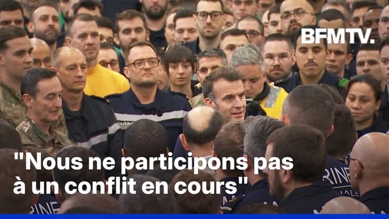 Guerre en Iran: le discours d'Emmanuel Macron à l'équipage du Charles-de-Gaulle en intégralité