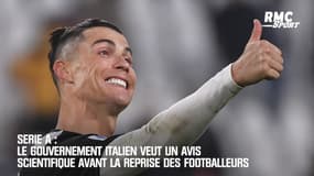 Serie A: Le gouvernement veut un avis scientifique avant la reprise des footballeurs