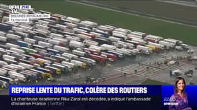 Royaume-Uni: le trafic reprend lentement entre Douvres et Calais, les routiers en colère