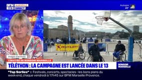 La coordinatrice du téléthon à Aix-en-Provence explique l'organisation de la campagne de cet évènement caricatif 